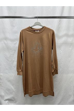 تونیک قهوه ای زنانه رگولار Zeynep Butik - کد 882301950