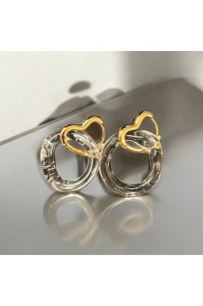 گوشواره جواهر نارنجی شیشه Home - کد 882296710
