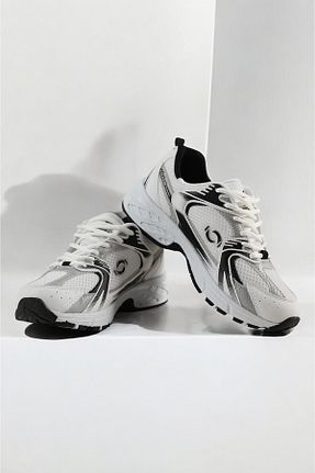 کفش اسنیکر سفید زنانه بند دار LANDSHOES - کد 882303702