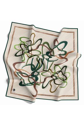 روسری سبز پلی استر VİOLLA - کد 882323598
