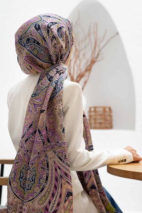شال سبز زنانه ابریشم Vissona - کد 882322958