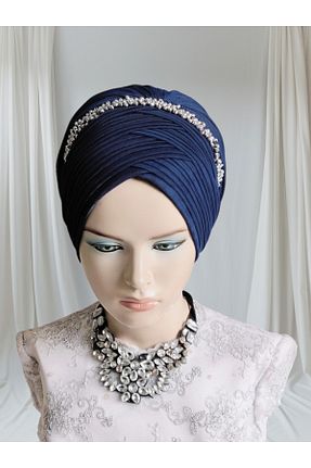 شال سرمه ای زنانه NurAy - کد 882325579
