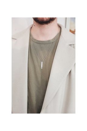 گردنبند استیل ( فولاد ) طوسی زنانه استیل (فولاد) Doğaltaş - کد 882325063