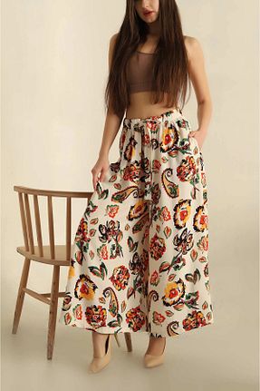 شلوار سفید زنانه پنبه ای VıoShıne - کد 832890592