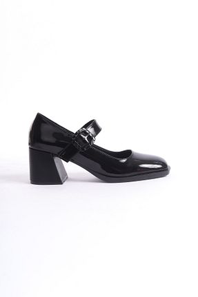 کفش پاشنه بلند کلاسیک مشکی زنانه PU MARSEDO - کد 870626437
