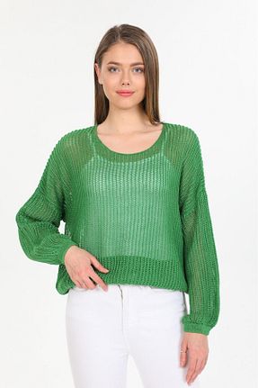 پلیور سبز زنانه ساده Su Moda - کد 882389904