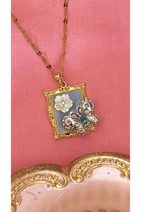 گردنبند استیل ( فولاد ) زرد زنانه استیل (فولاد) Opia JEWELRY - کد 882401093