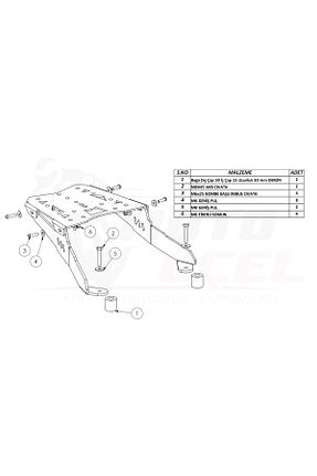 آهن محافظ موتور سیکلت TVS - کد 820034182