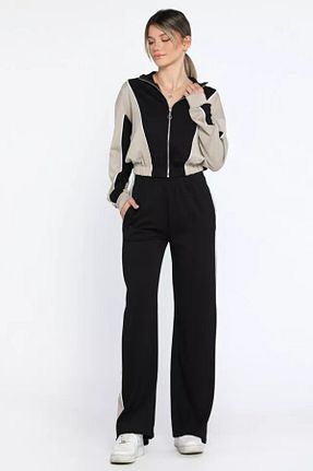 ست بالاتنه و پائین تنه مشکی زنانه بافتنی Nivabel - کد 882405436