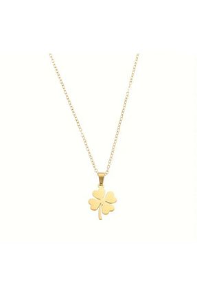 گردنبند استیل ( فولاد ) طلائی زنانه استیل (فولاد) Silpus - کد 882408662