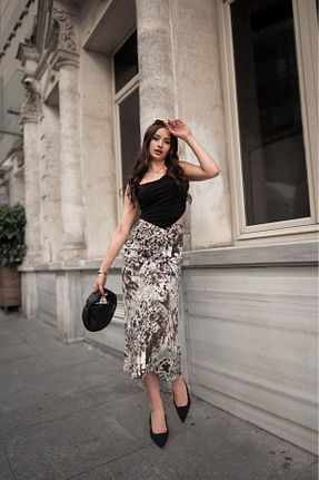 دامن حجاب رنگی زنانه Çan winmoda - کد 882415269