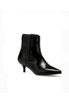 بوت / نیم بوت مشکی زنانه چرم لاکی Nine West - کد 882439919