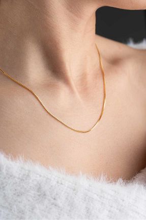 گردنبند طلا زرد زنانه 14 عیار Bayar Gold - کد 882446310