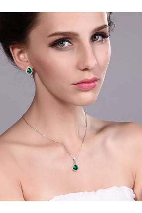 ست نقره زنانه زیرکن Brezza Lusso Jewelry - کد 39407678