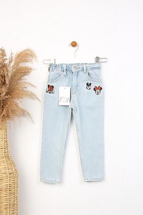 شلوار جین سرمه ای بچه گانه پاچه ساده hira kids collection - کد 882468281