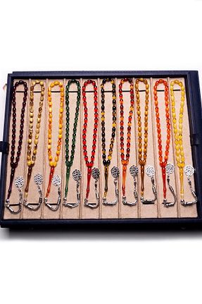 تسبیح رنگی سنگ طبیعی Öyküm accesory - کد 882481968