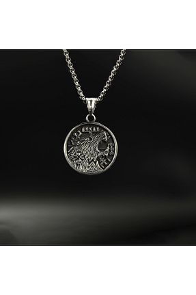 گردنبند استیل ( فولاد ) طوسی زنانه استیل ضد زنگ Çelik - کد 882474030