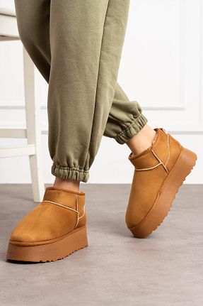 بوت / نیم بوت قهوه ای زنانه جیر ShoeTek - کد 882505371