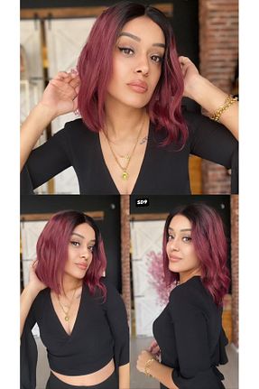 کلاه گیس زرشکی زنانه Suzan Peruk - کد 882505128