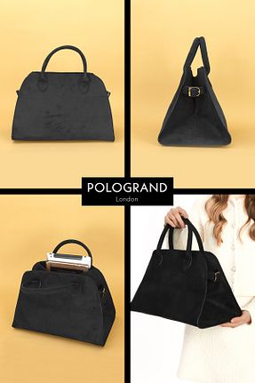 کیف دوشی مشکی زنانه جیر POLOGRAND London - کد 873305061
