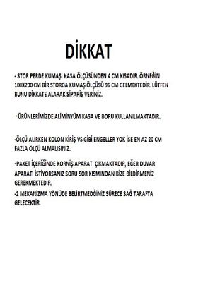 پرده کشوئی سفید کلاسیک Stor BULUT - کد 679583195