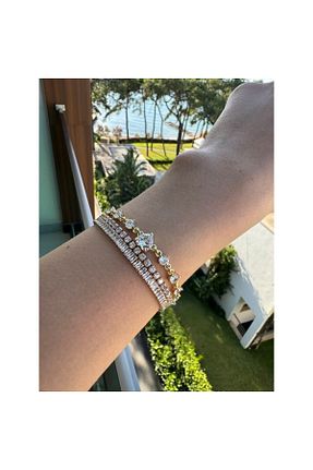 دستبند استیل (فولاد) سفید زنانه استیل ضد زنگ Mau Accessories - کد 882582235
