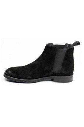 بوت / نیم بوت مشکی مردانه چرم خالص MARCOMEN - کد 882608739