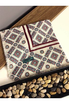 روسری سفید پنبه ای İpekel - کد 793090395