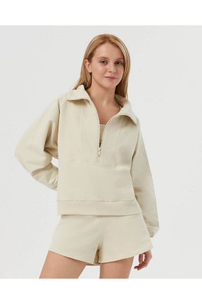 سوئیشرت بژ زنانه ساده Ayma Active - کد 786943636
