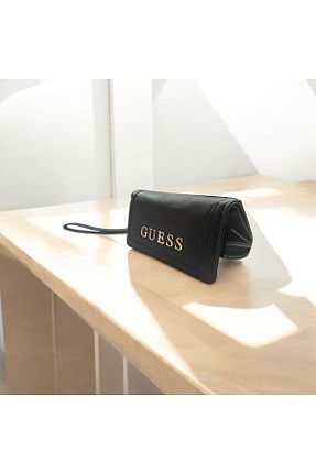 کیف پول مشکی زنانه سایز متوسط Guess - کد 882638205