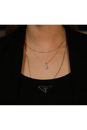 گردنبند استیل ( فولاد ) زرد زنانه استیل (فولاد) almitra jewelry - کد 882647474