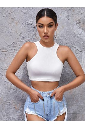 بلوز سفید زنانه ساده Liona - کد 882659908