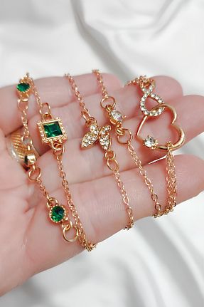 دستبند استیل (فولاد) سبز زنانه استیل (فولاد) Ticen - کد 882660004