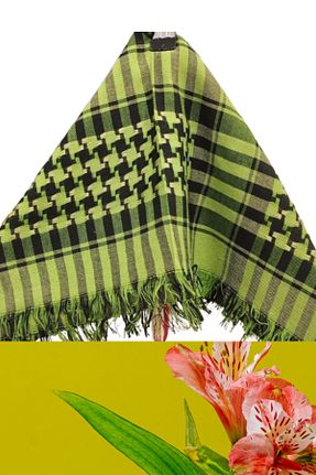شال سبز زنانه کشمیر onliecraft - کد 876139036