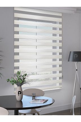 پرده کشوئی سفید Zebra Perle - کد 766709900