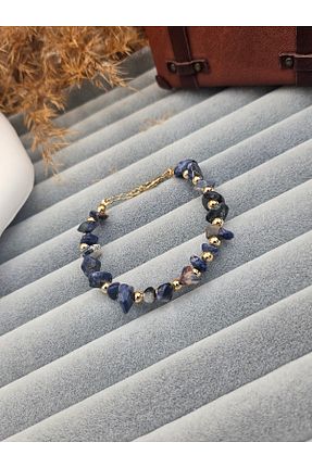 دستبند جواهر آبی زنانه سنگ طبیعی Aura - کد 882685833