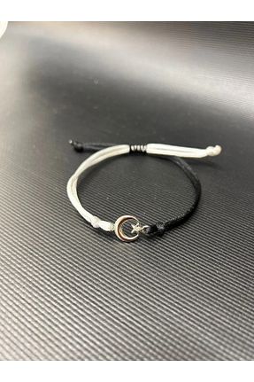 دستبند جواهر مشکی زنانه استیل (فولاد) FUDER - کد 882703071