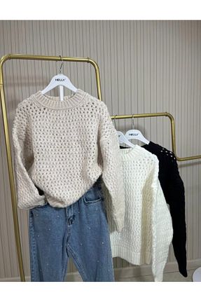 پلیور مشکی زنانه ساده gülce butik - کد 882715986