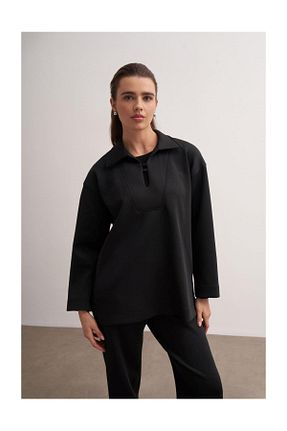 ست بالاتنه و پائین تنه حجاب مشکی زنانه رگولار FUSHYA - کد 882710554