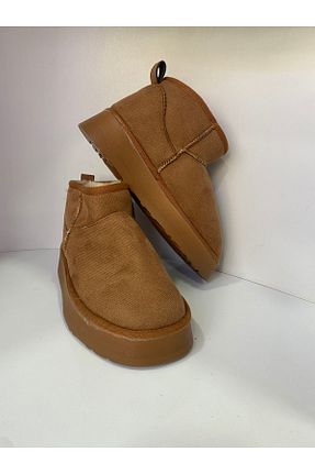 بوت / نیم بوت قهوه ای زنانه جیر TAŞKINÖZ AYAKKABI - کد 882940009
