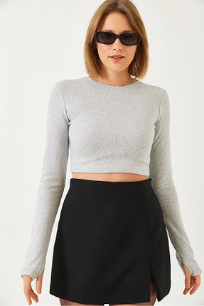 بلوز طوسی زنانه ساده Bianco Lucci - کد 882745376