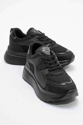 کفش اسنیکر مشکی زنانه بند دار MP Fashion - کد 675188306