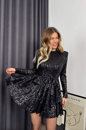 لباس مشکی زنانه بافتنی Sue Store - کد 882751367
