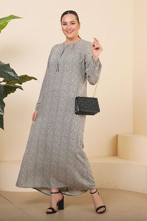 لباس سایز بزرگ طوسی زنانه ویسکون Ferace - کد 635072402