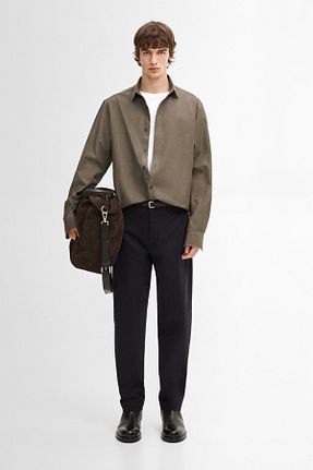 پیراهن سبز مردانه رگولار Massimo Dutti - کد 882796611