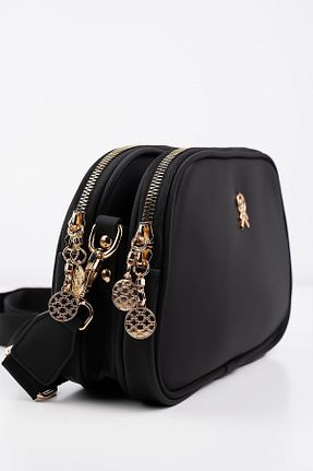 کیف دوشی مشکی مردانه چرم مصنوعی Les Crioch - کد 787365315