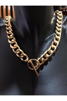 گردنبند استیل ( فولاد ) زرد زنانه استیل (فولاد) JEWELRY - کد 882797316