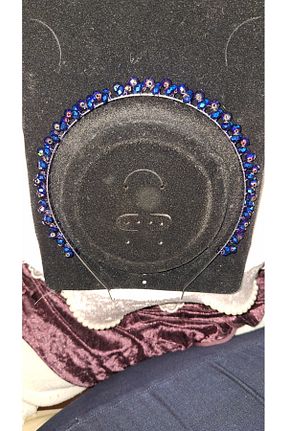 تاج سرمه ای زنانه سنگ کریستال Uslu Çeyiz - کد 882797804