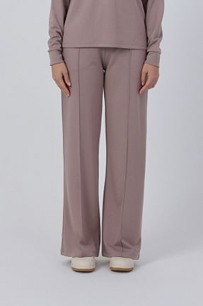 شلوار کرمگن قهوه ای زنانه Comfort SEVİLEN - کد 882828548