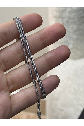 گردنبند نقره سفید مردانه 925 عیار qarma jewellery - کد 882827535